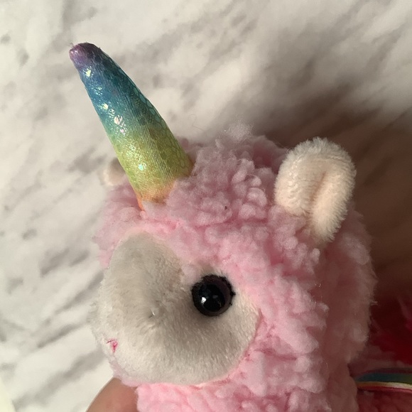 Unicorn Lama Plushie 🩷🩵💛 - Picture 2 of 5